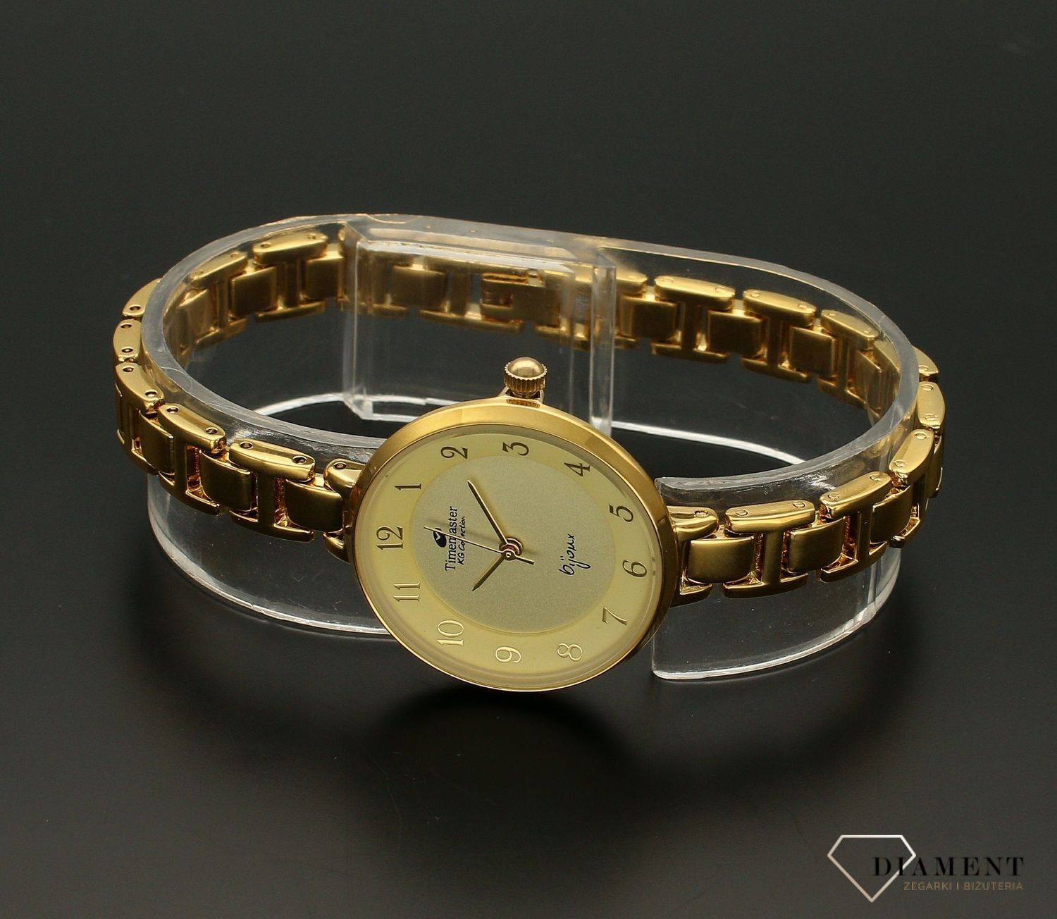 Zegarek damski Timemaster 071-2A pokryty złotem. Zegarek damski pozłacany Timemaster to biżuteryjny model, który odmieni każdą stylizację. Elegancki zegarek od www.zegarki-diament.pl  to idealny pomysł na prezent (3).jpg