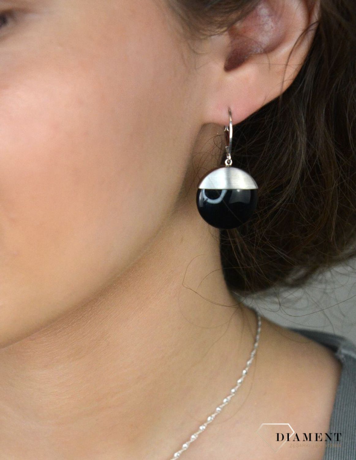 Kolczyki srebrne wiszące z onyksem pr 925, 0712710843.jpg