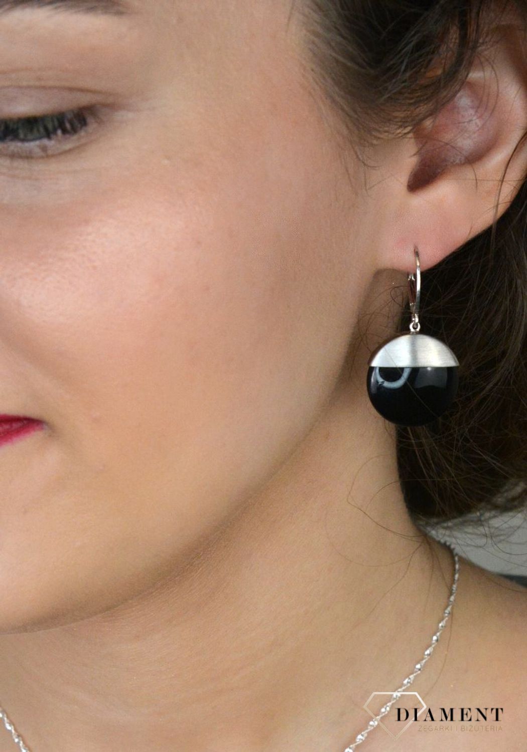 Kolczyki srebrne wiszące z onyksem pr 925, 0712710843.jpg
