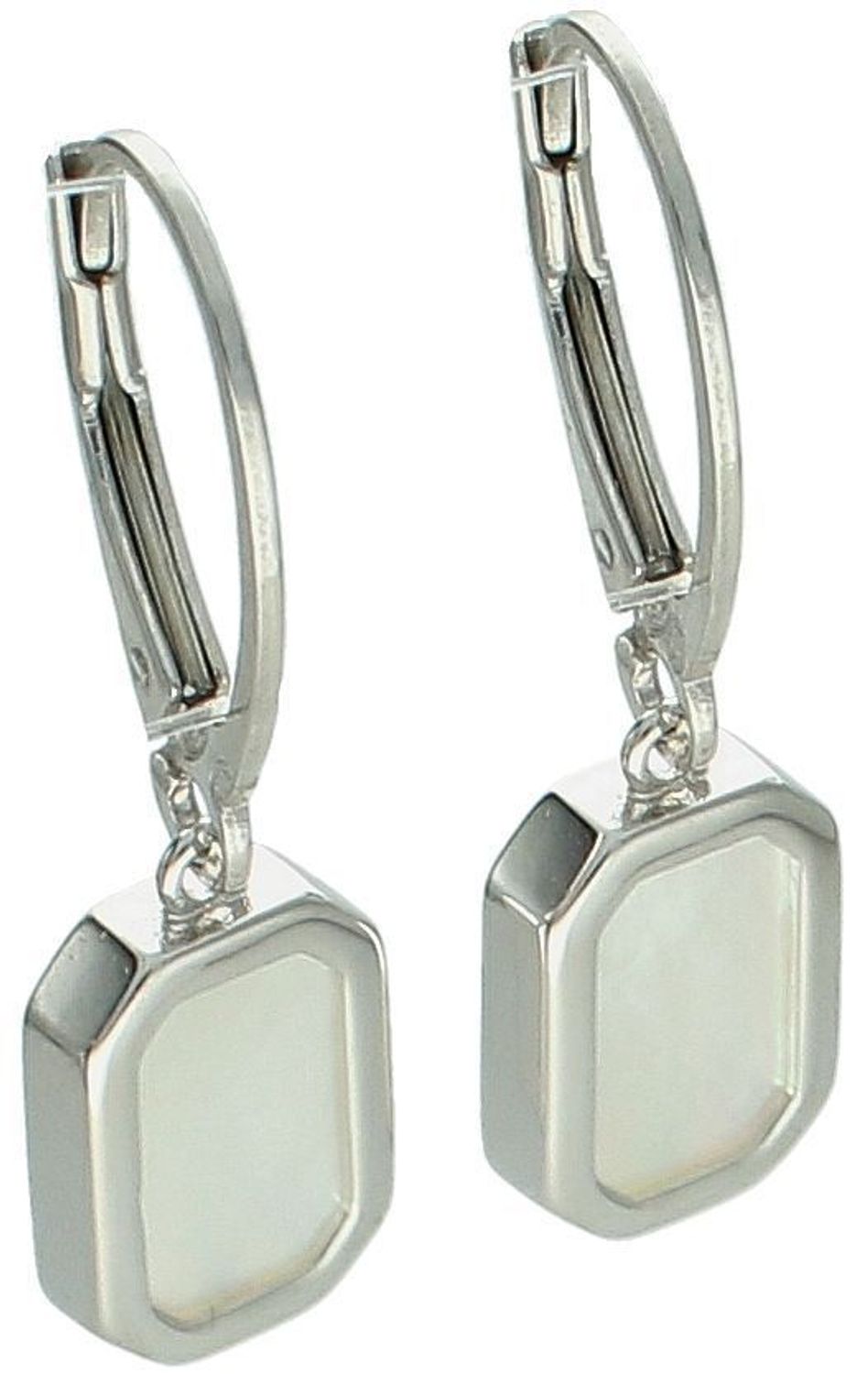 Kolczyki damskie wiszące z masa perłową srebro próby 925, 0712775191 Elegancka subtelność i naturalne piękno – kolczyki wiszące z masą perłową wykonane ze srebra próby 925. 1.jpg