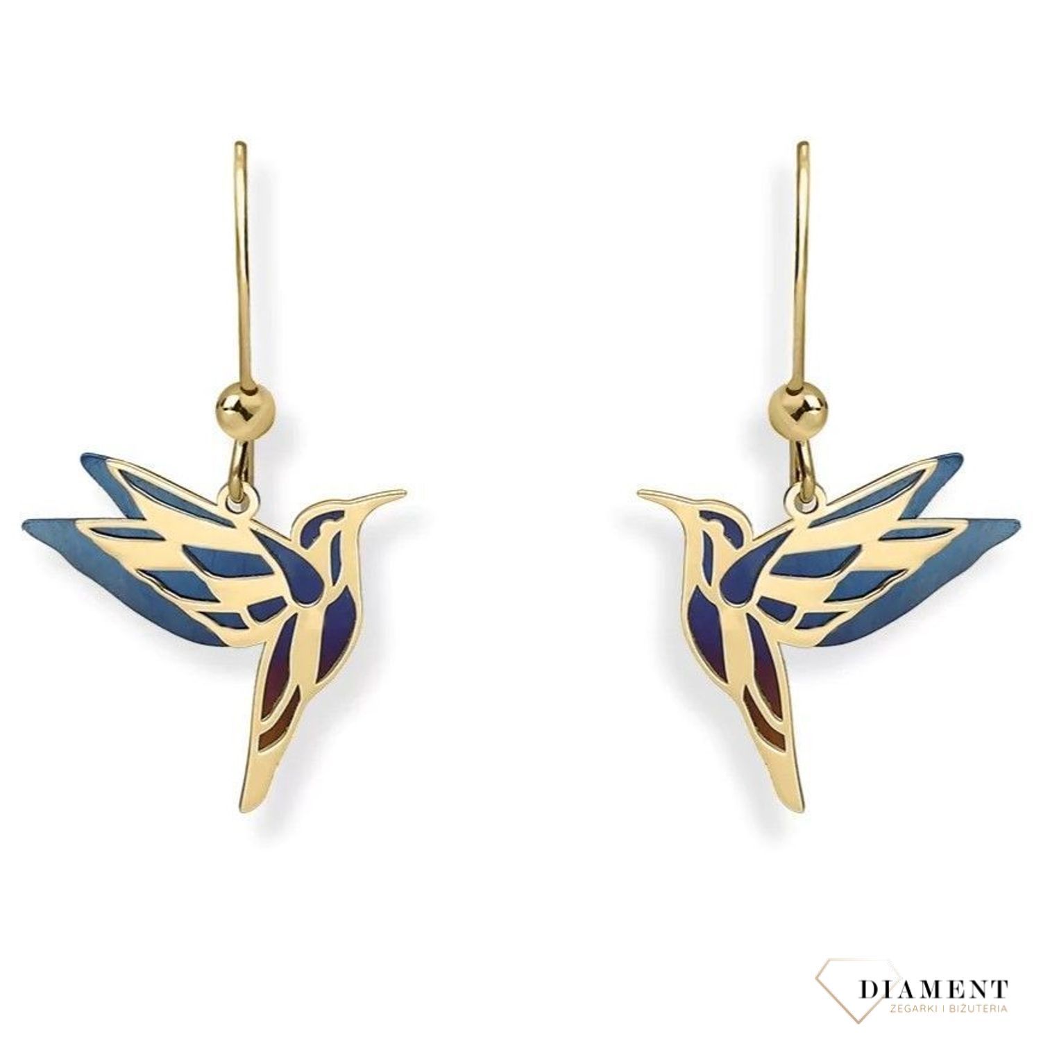 Tytanowe kolczyki damskie. Kolczyki srebrne skrzydło. Kolczyki na zapięcie angielskie. Kolczyki damskie ze wzorem skrzydła. Kolczyki srebrne damskie na prezent..jpg