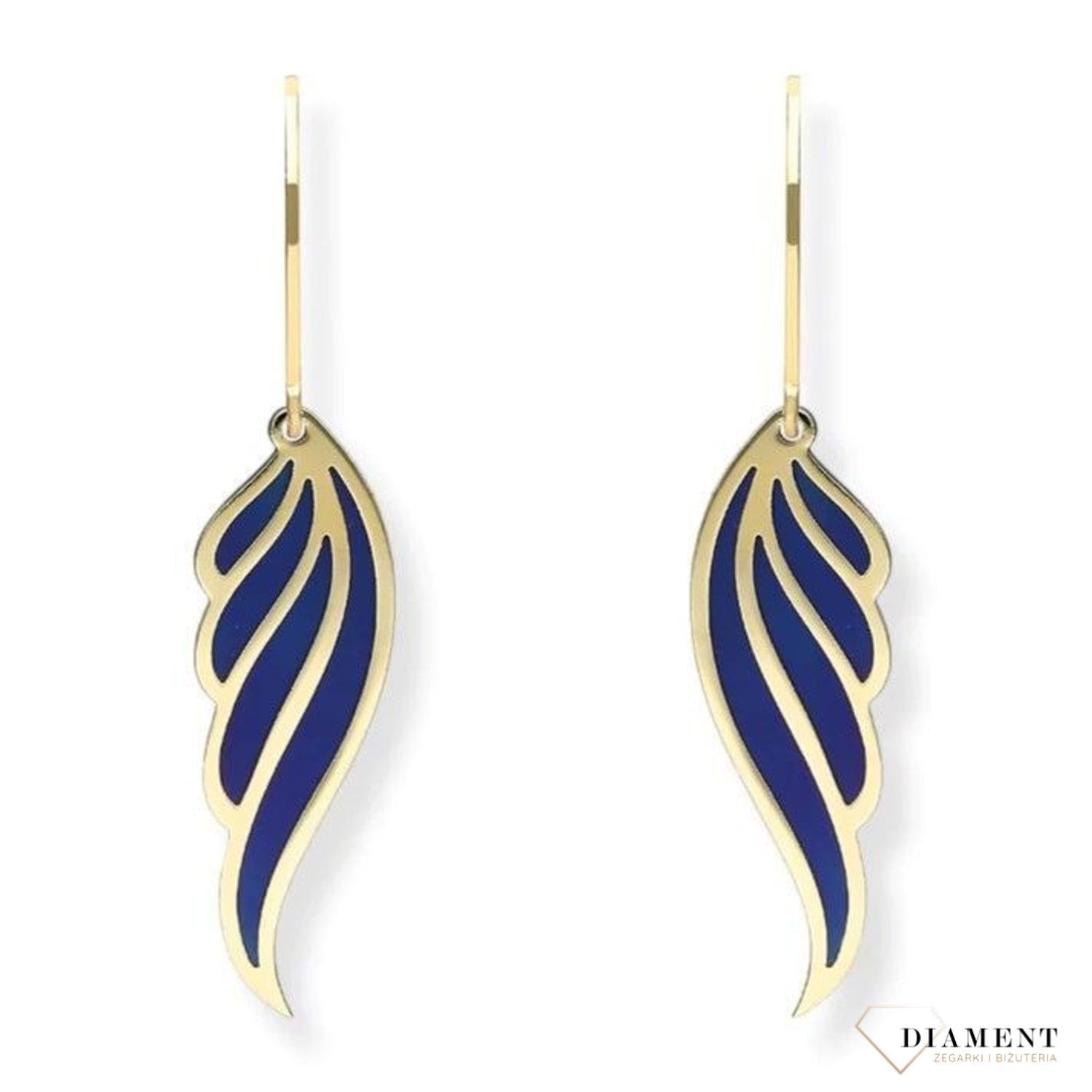 Srebrne kolczyki damskie pozłacane Skrzydła z tytanem 0712864690. Tytanowe kolczyki damskie. Kolczyki srebrne skrzydło. Kolczyki na zapięcie angielskie. Kolczyki damskie ze wzorem skrzydła. Kolczyki srebrne damskie na prezent..jpg