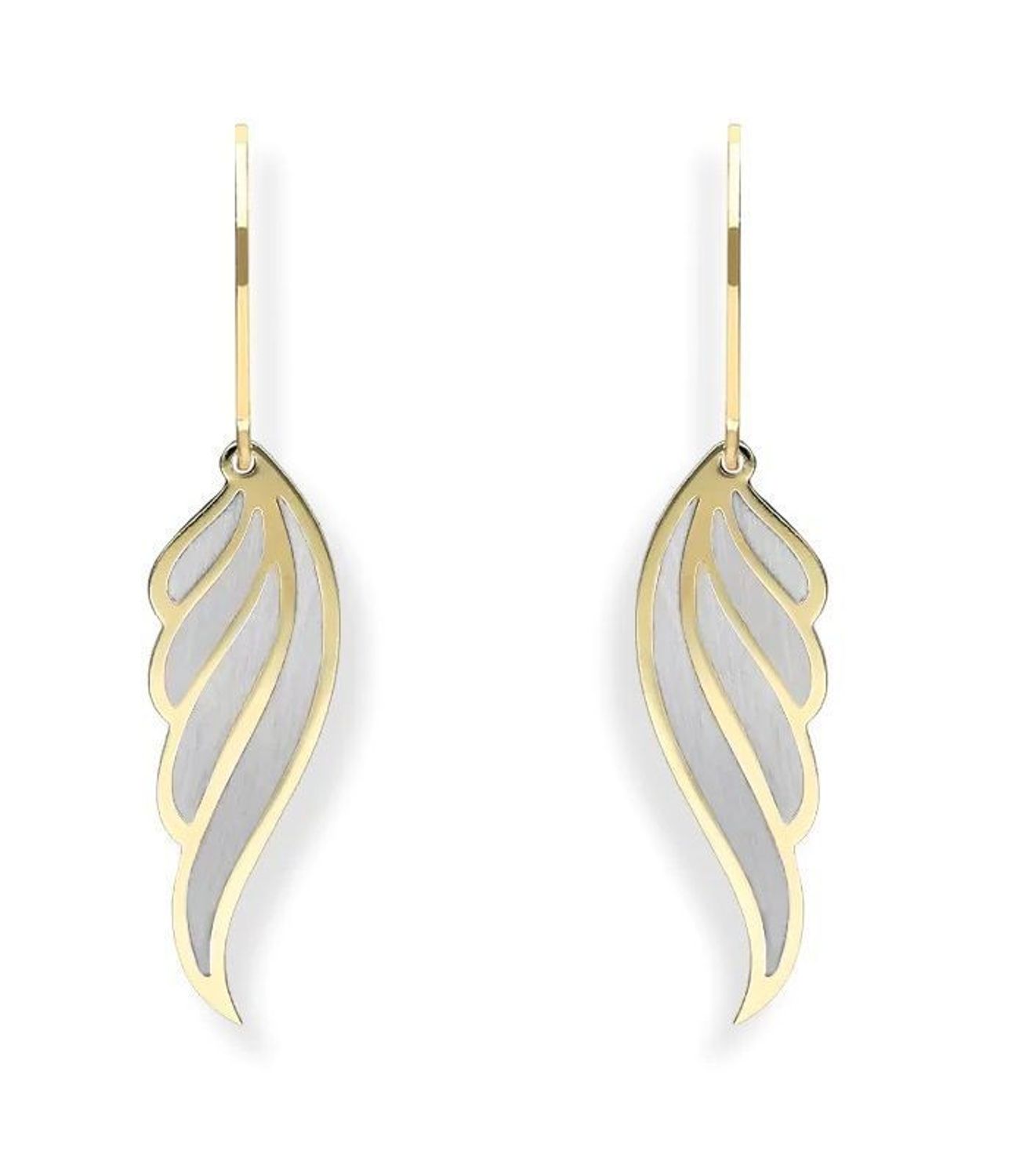 Srebrne kolczyki damskie 925 pokryte złotem Skrzydełka 0712864697. Srebrne kolczyki damskie. Kolczyki damskie pokryte złotem. Kolczyki srebrne skrzydełka Kolczyki damskie pozłacane na prezent..jpg