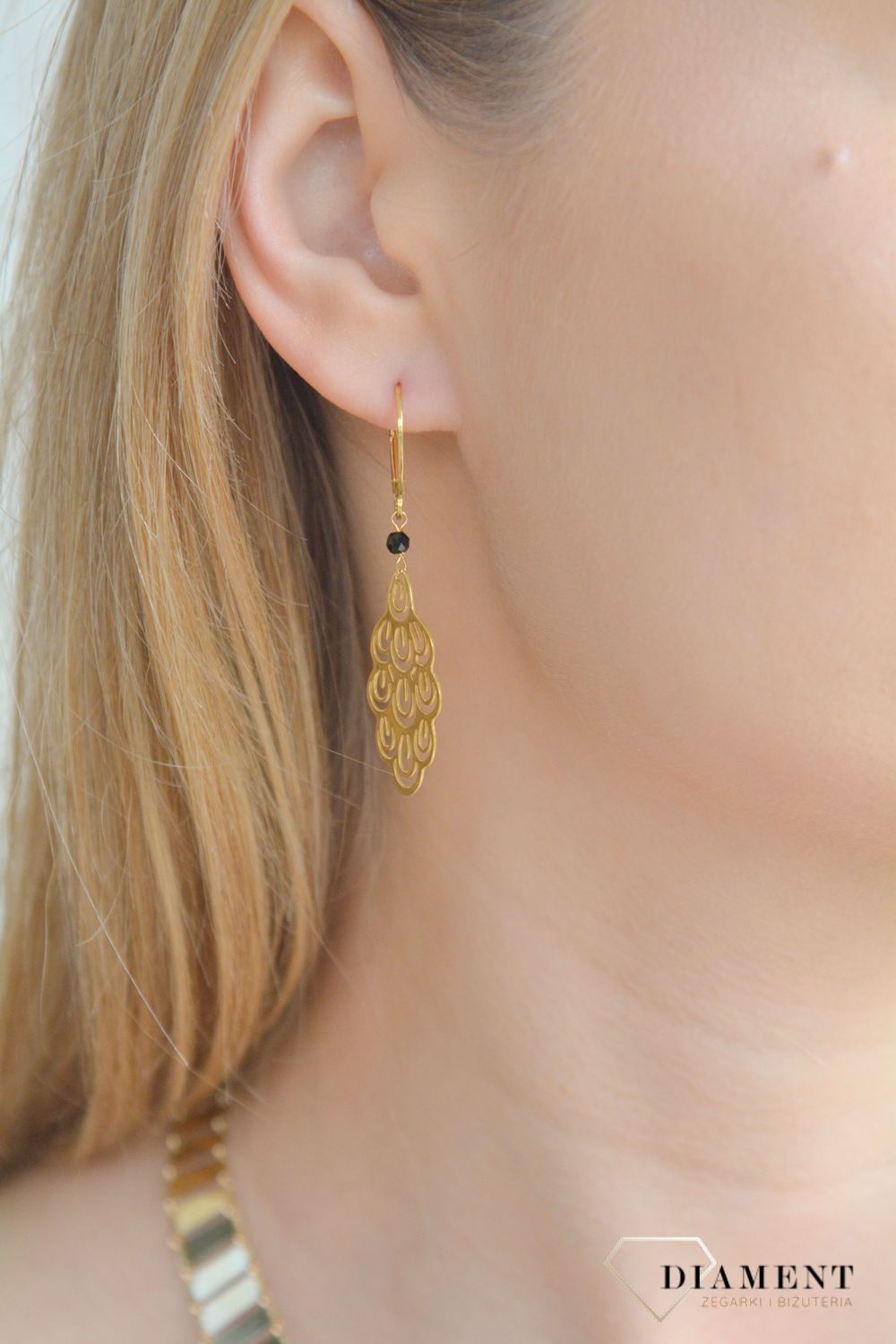 Srebrne kolczyki damskie 925 pozłacane ażurowy wzór 0712864893.jpg