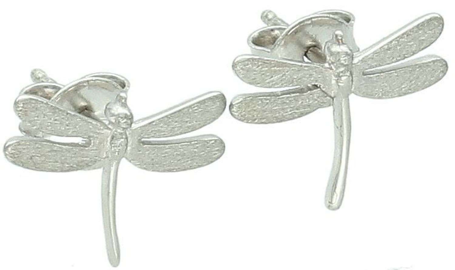 Kolczyki srebrne ważki próba 925, 0717021104 Delikatne kolczyki srebrne w kształcie ważek to subtelna i stylowa propozycja dla kobiet ceniących lekką,1.jpg