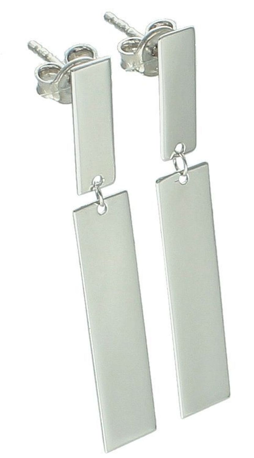 Kolczyki srebrne blaszki pr 925, 0717061500 Srebrne kolczyki wiszące blaszki zostały wykonane z najwyższej jakości srebra próby 925. Idealny prezent dla każdej kobiety.1.jpg