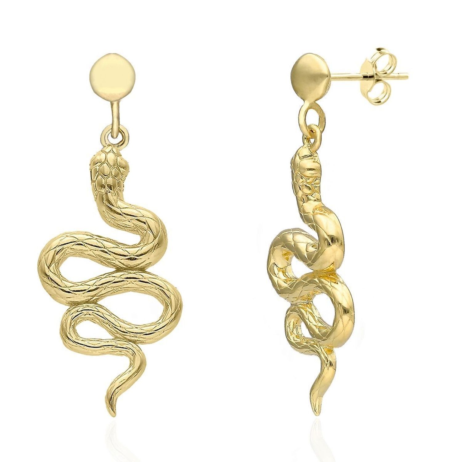 Srebrne kolczyki pozłacane wąż 0718048700. Cudowne, błyszczące idealnie wykończone kolczyki. Kolczyki z zapięciem na sztyft. Bardzo wygodne i klasyczne zapięcie. Kolczyki można połączyć z pozostała biżuterią i stworzyć modne (1).jpg