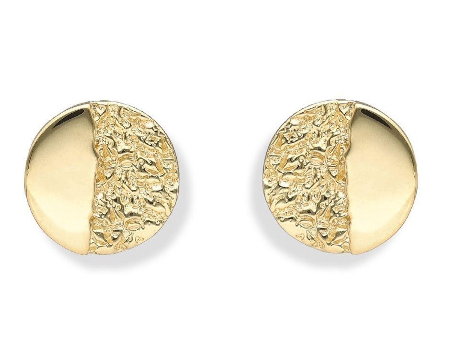 Srebrne kolczyki pozłacane z efektem pogniecionej blaszki 0718054000. Srebrne kolczyki pozłacane z efektem pogniecionej blaszki. Delikatne kolczyki wykonane z najwyższej jakości srebrna próby 925 w złotej kolorystyce. Kolczyki w minim (1).jpg