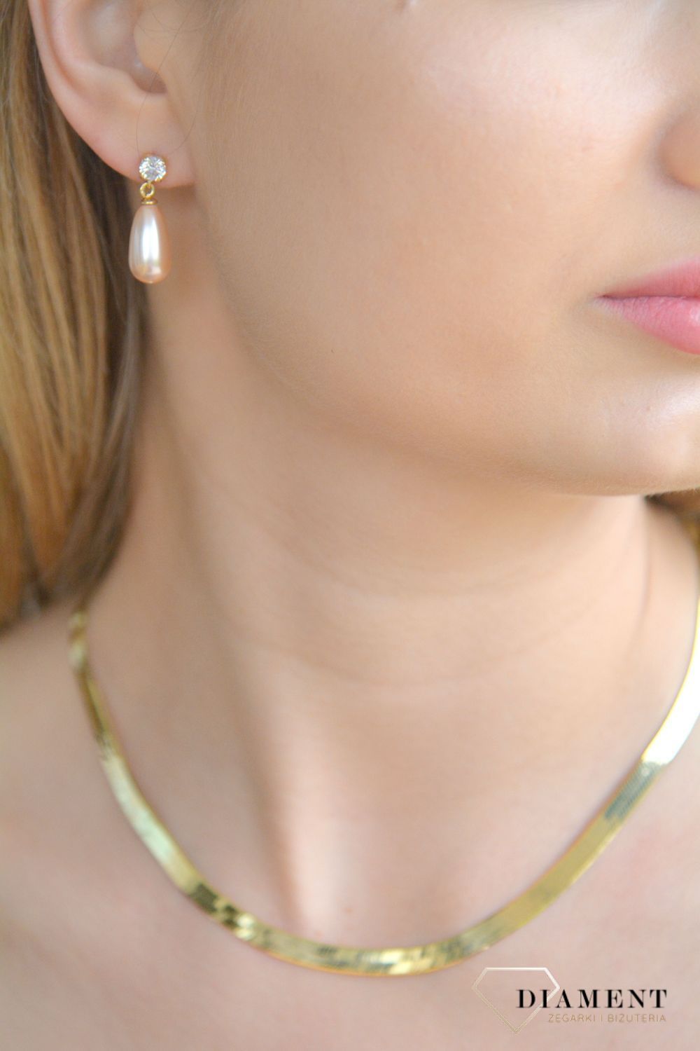 Srebrne kolczyki damskie 925 wiszące perły słodkowodne 0718148600.jpg