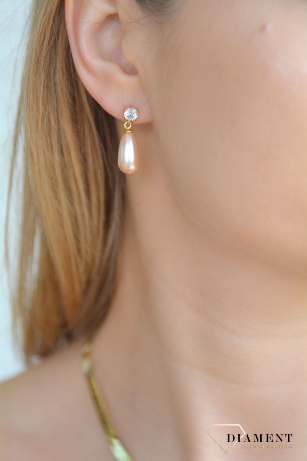 Srebrne kolczyki damskie 925 wiszące perły słodkowodne 0718148600.jpg