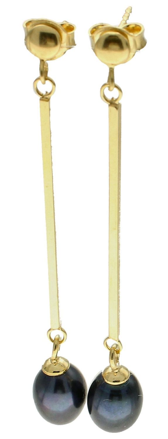 Srebrne kolczyki damskie pozłacane 925 z granatową perłą  0718644603 (2).jpg