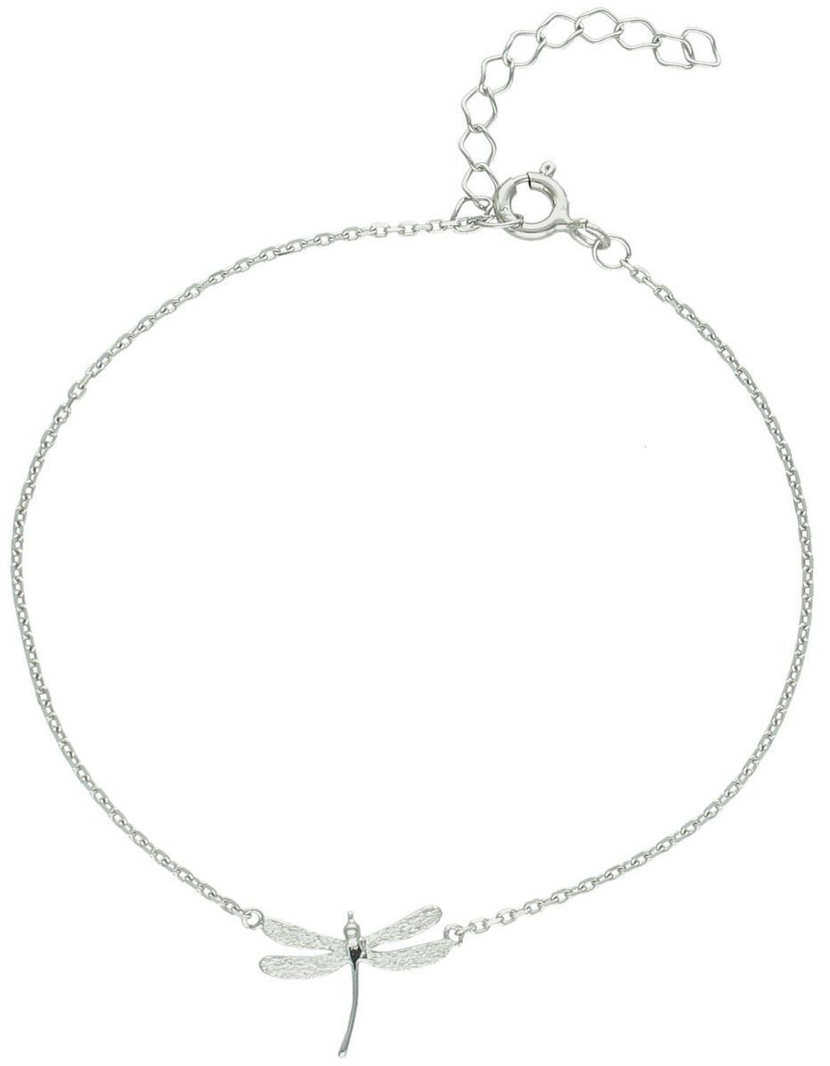 Bransoletka damska srebrna z ważką próba 925, 0727021194 Bransoletka damska ze srebra próby 925 to subtelny i stylowy dodatek, który zachwyca detalem i symboliką. 1.jpg