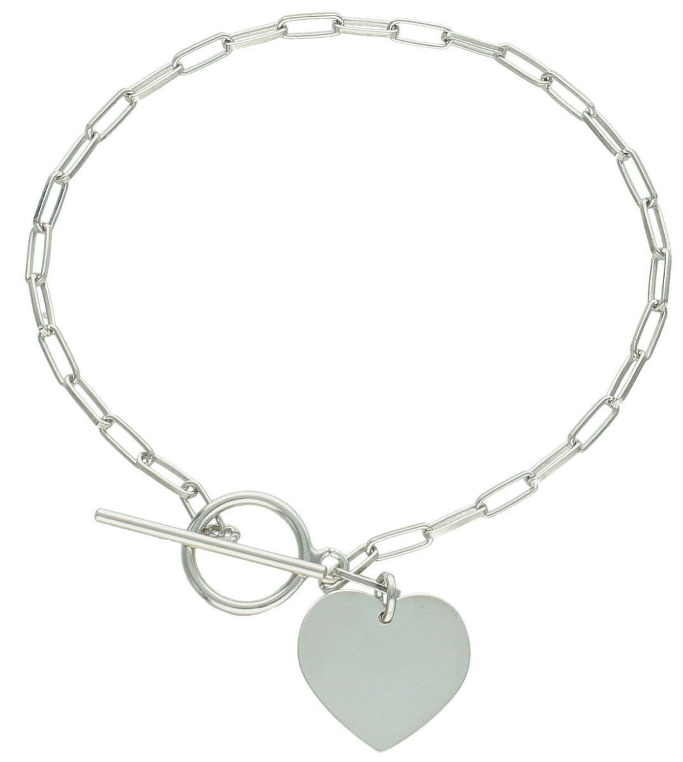 Bransoletka srebrna damska spinaczowa z sercem próba 925, 0727028301 Bransoletka damska w nowoczesnym stylu spinaczowym to wyraz elegancji i subtelnej symboliki.1.jpg