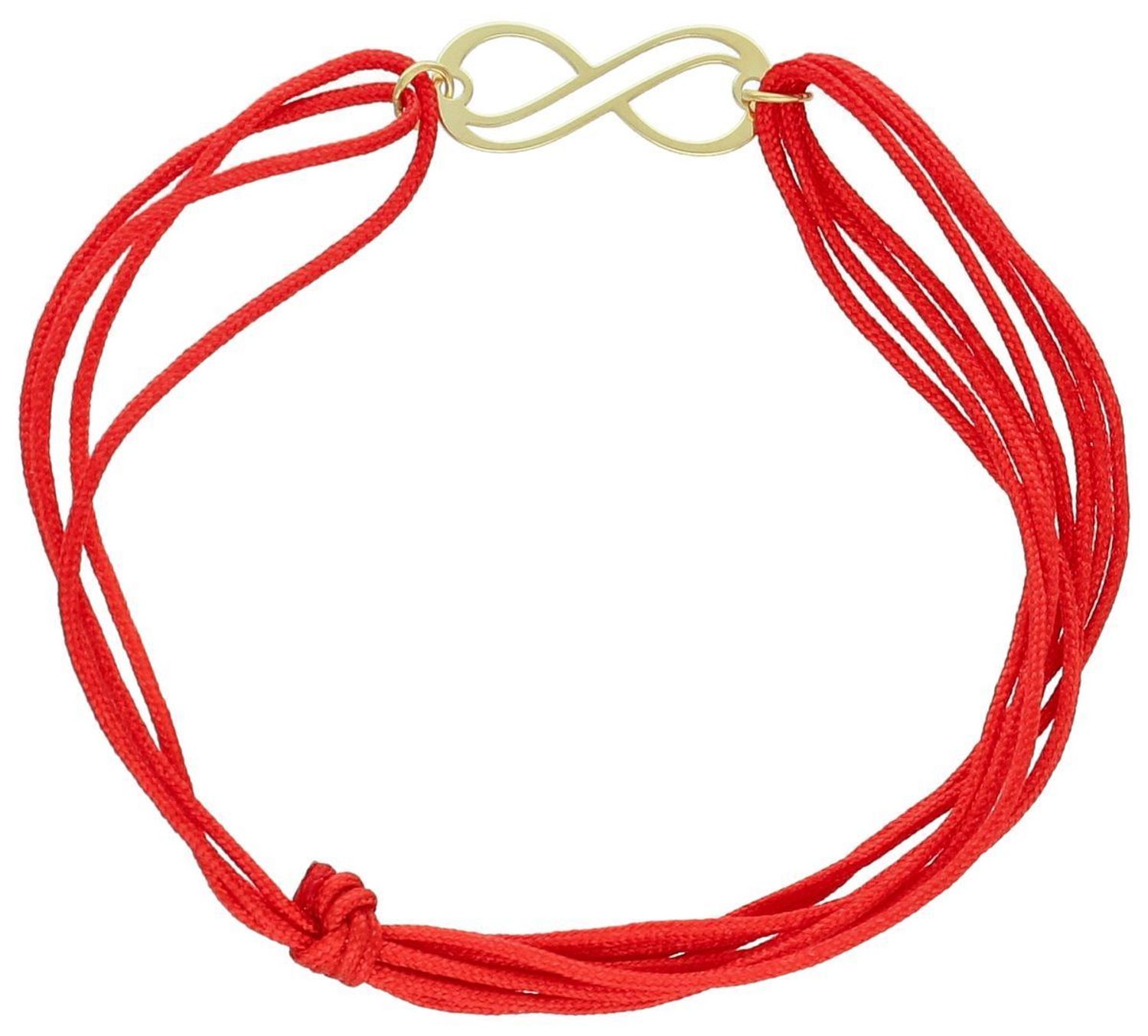Bransoletka damska na sznureczku czerwonym znak nieskończoności próba 925, 0728559300 Bransoletka damska na czerwonym sznureczku z znakiem nieskończoności, wykonana z próby 925, 1.jpg
