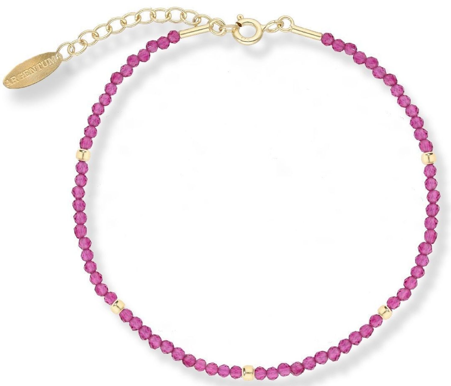 Bransoletka damska spinel srebro próba 925, 0728835600 Bransoletka damska spinel srebro próba 925 ✨, numer katalogowy 0728835600. Elegancka, pozłacana z subtelnym zapięciem pozłacanym regulowanym, 1.jpg