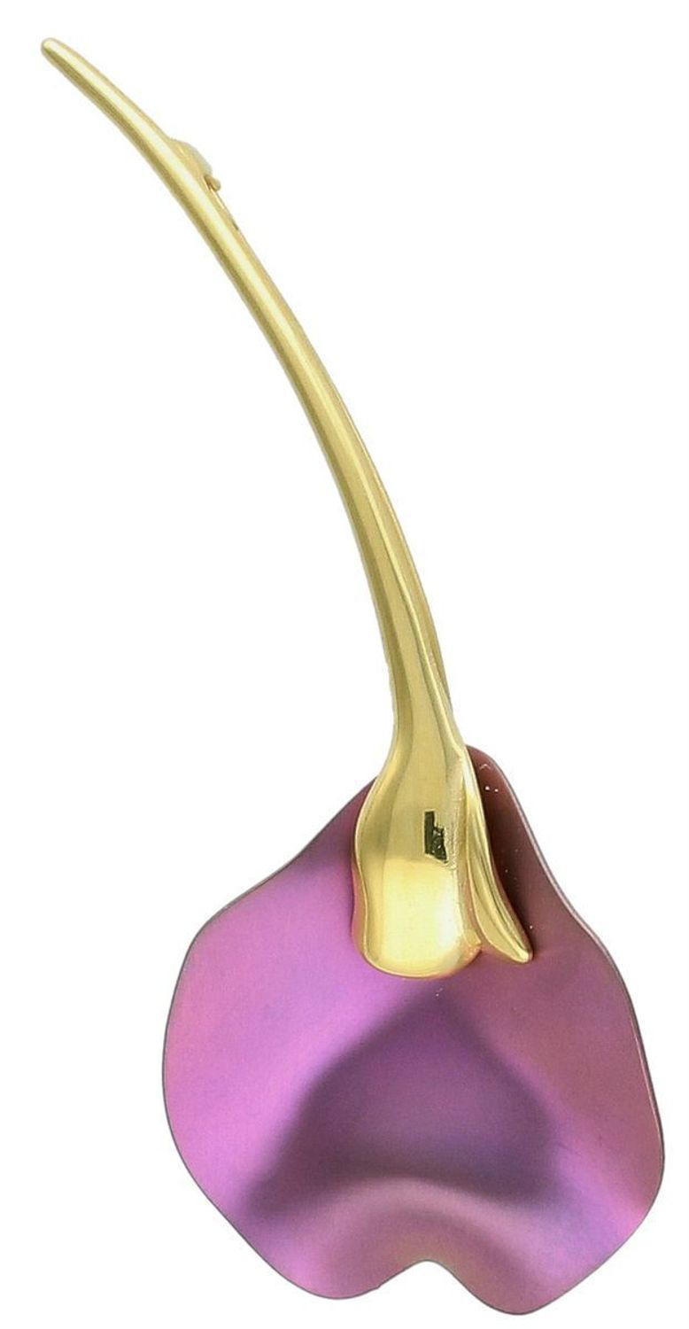 Broszka srebrna 925 pozłacana z fioletowym tytanem 0738076480.jpg