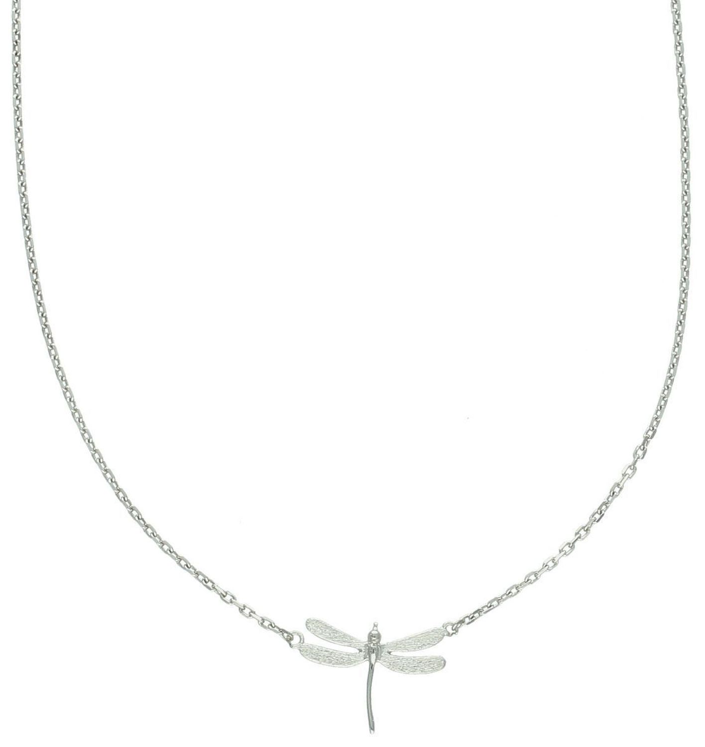 Naszyjnik celebrytka srebrna próba 925, z ważką 0757021194 Srebrny naszyjnik celebrytka z motywem ważki to delikatna i stylowa propozycja dla kobiet ceniących biżuterię z przesłaniem. 1.jpg