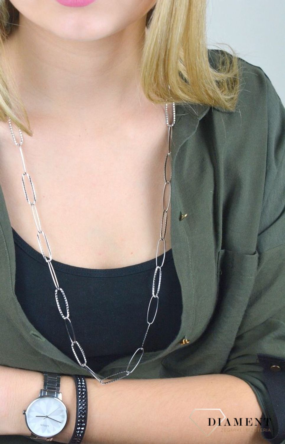 NASZYJNIK SREBRNY RODOWANY Z DUŻYMI OGNIWKAMI 0757046288 (4).jpg