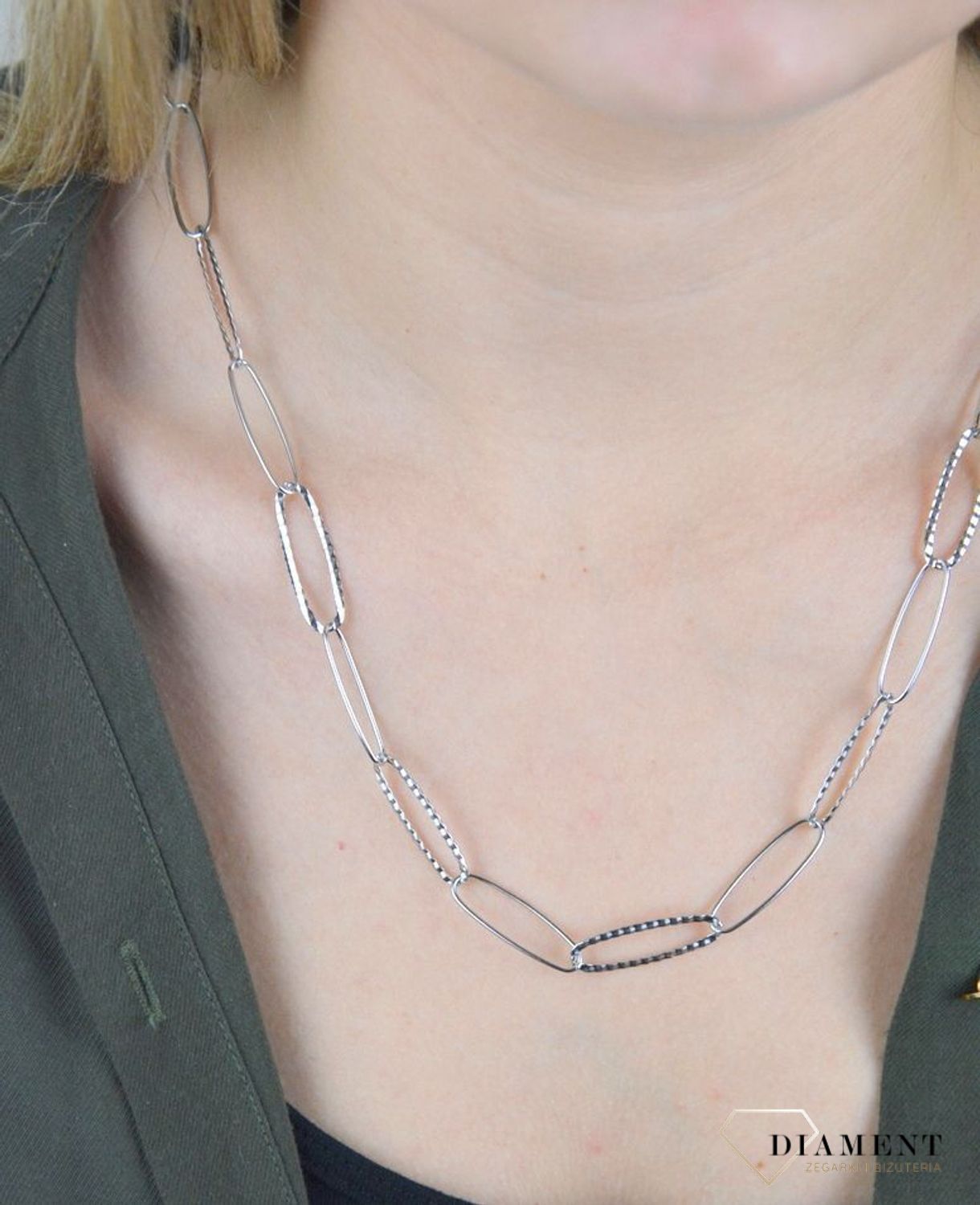 NASZYJNIK SREBRNY RODOWANY Z DUŻYMI OGNIWKAMI 0757046288 (4).jpg