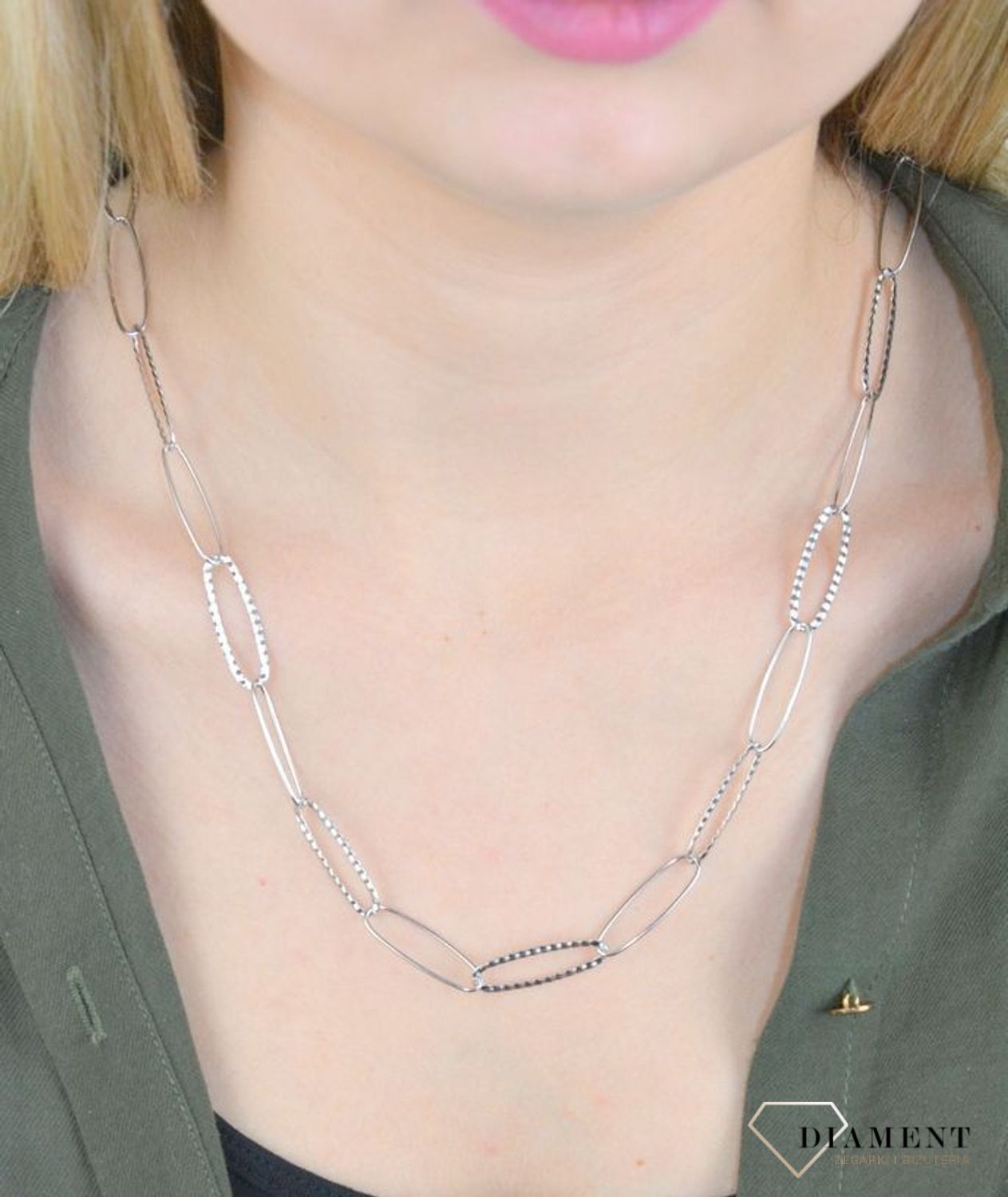 NASZYJNIK SREBRNY RODOWANY Z DUŻYMI OGNIWKAMI 0757046288 (4).jpg