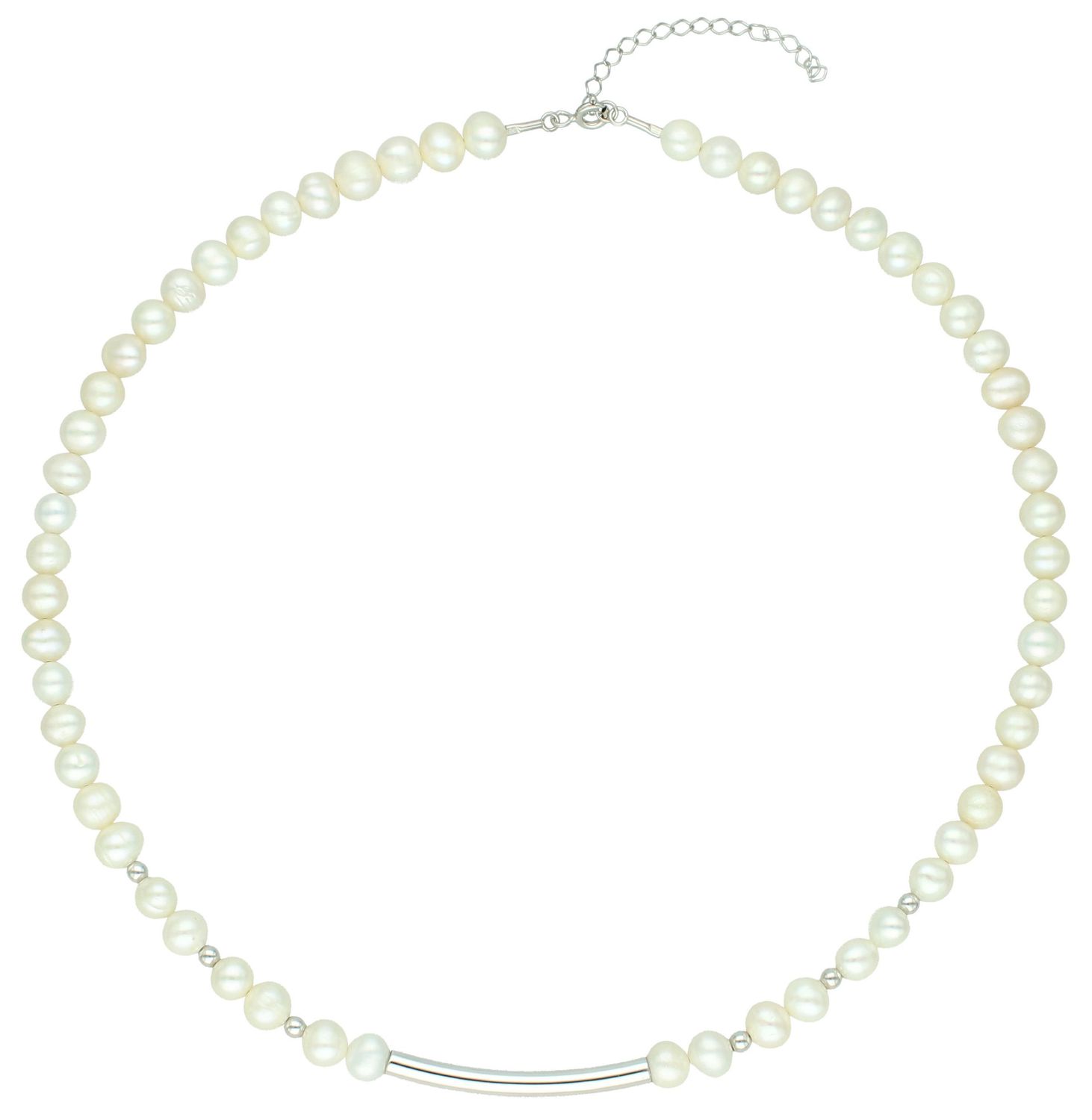 Naszyjnik perła hod. z ozdobnym patyczkiem pr 925, 0757643600 Niezwykle efektowny, gustowny naszyjnik wykonany z certyfikowanych hodowlanych pereł słodkowodnych Namido z wykonanym 1.jpg