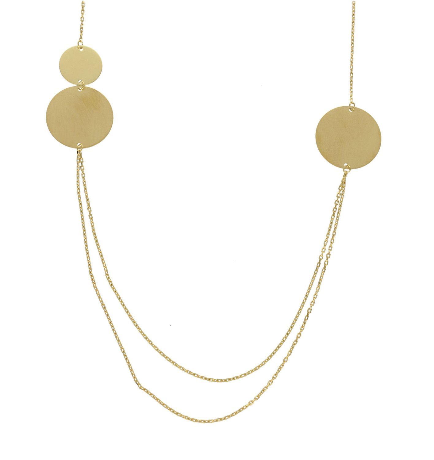 Naszyjnik srebrny pozłacany matowa blaszka 0758051005. Niezwykle szykowny naszyjnik wykonany z najwyższej jakości srebra to elegancki dodatek do wielu stylizacji. Nowoczesne ozdobne zapięcie! Zapraszamy do naszego sklepu z biżuterią.jpg