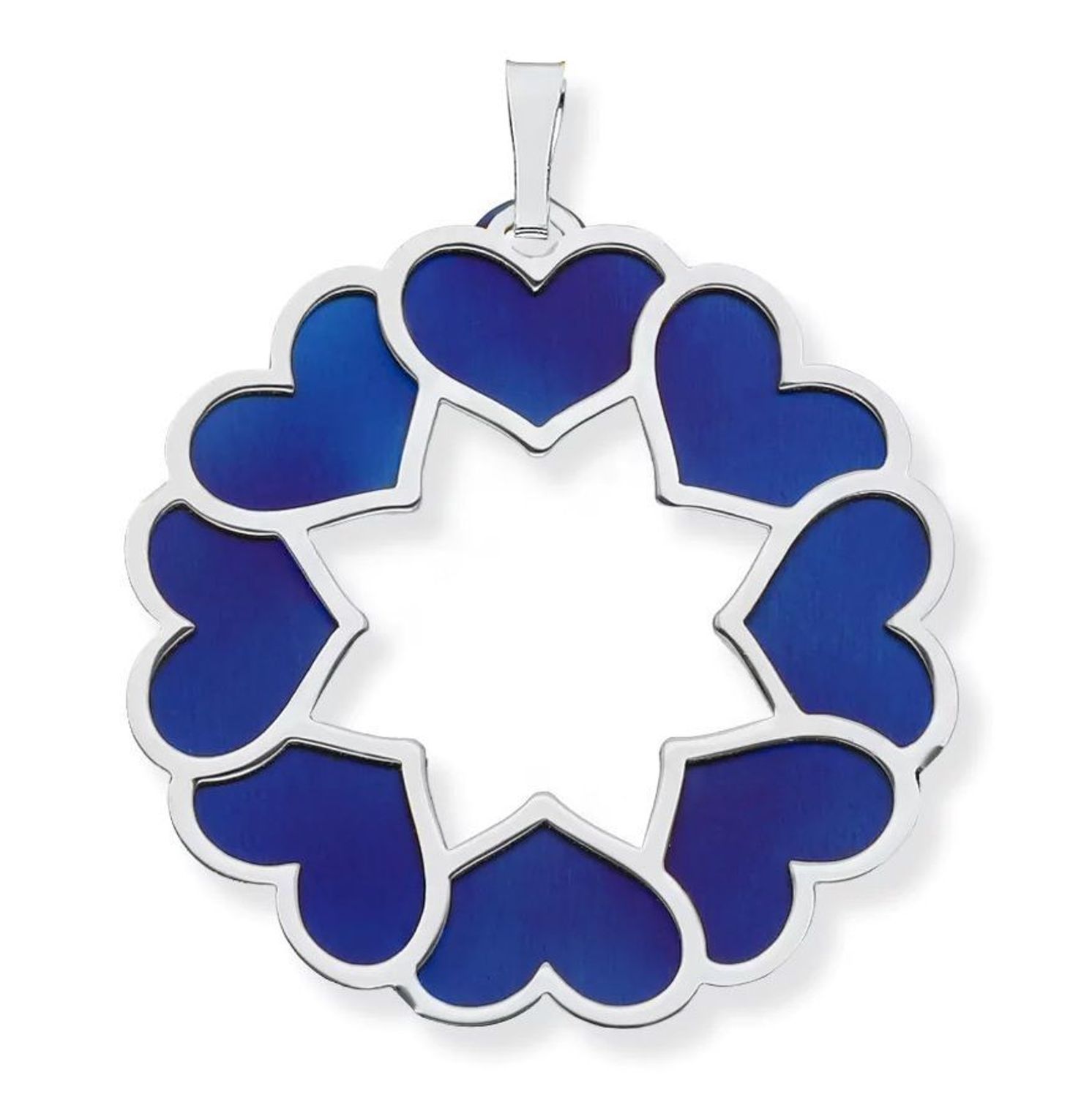 Srebrna zawieszka damska 925 serduszka z tytanem 0767064400. Srebrna zawieszka damska. Srebrna zawieszka z tytanu. Zawieszka serca z tytanu. Srebrna zawieszka z tytanem na prezent..jpg