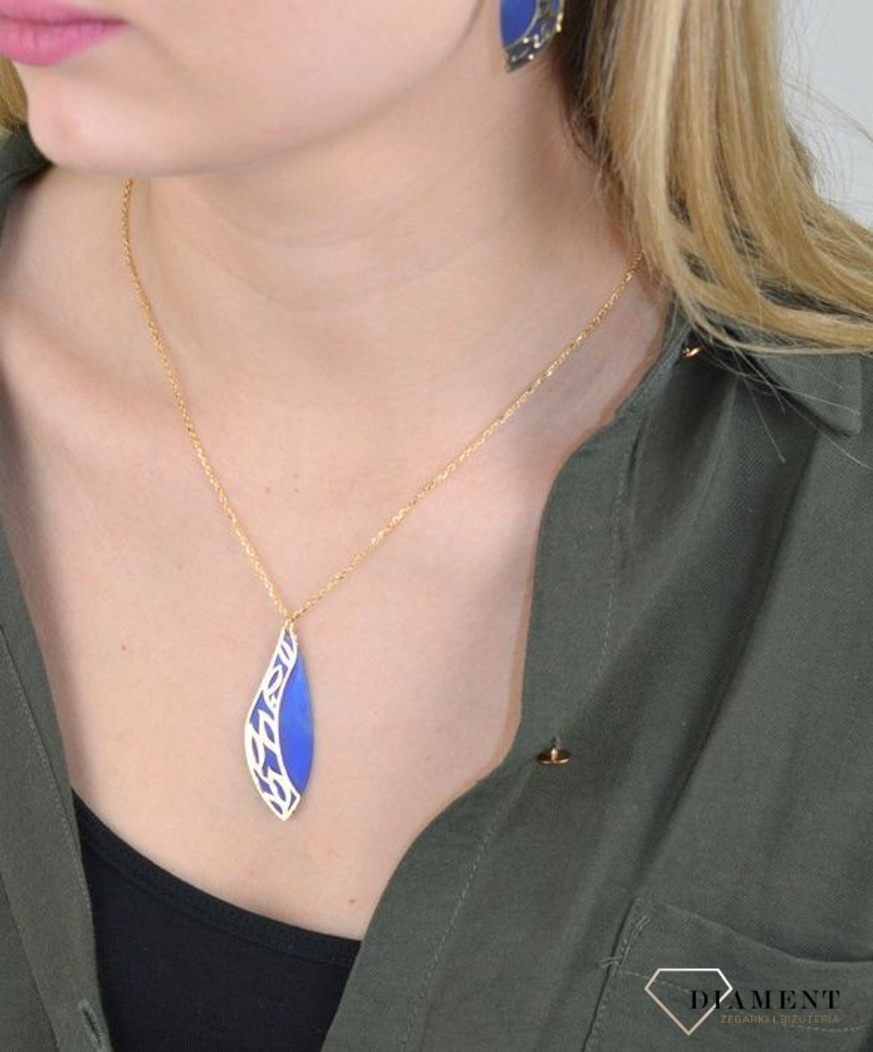 ZAWIESZKA SREBRNA POZŁACANA Z TYTANEM ARIA 0768050800.jpg