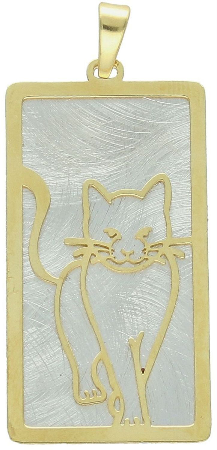 Zawieszka srebrna próba 925, kot na blaszce pozłacany  0768071207 Ta wyjątkowa zawieszka z wysokiej jakości srebra próby 925 łączy w sobie elegancję i urok zwierzęcego świata. 1.jpg