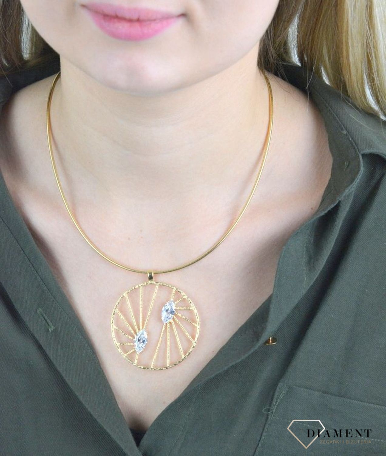 SREBRNA ZAWIESZKA POZŁACANA MARKIZA Z CYRKONIAMI 0768153300.jpg