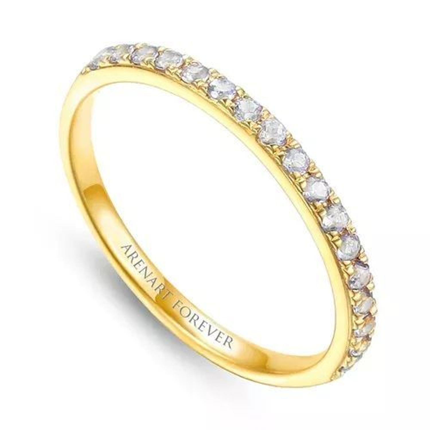 Pierścionek złoty DIAMENT obrączka, białe diamenty 0,22ct17 R47765Y.jpg