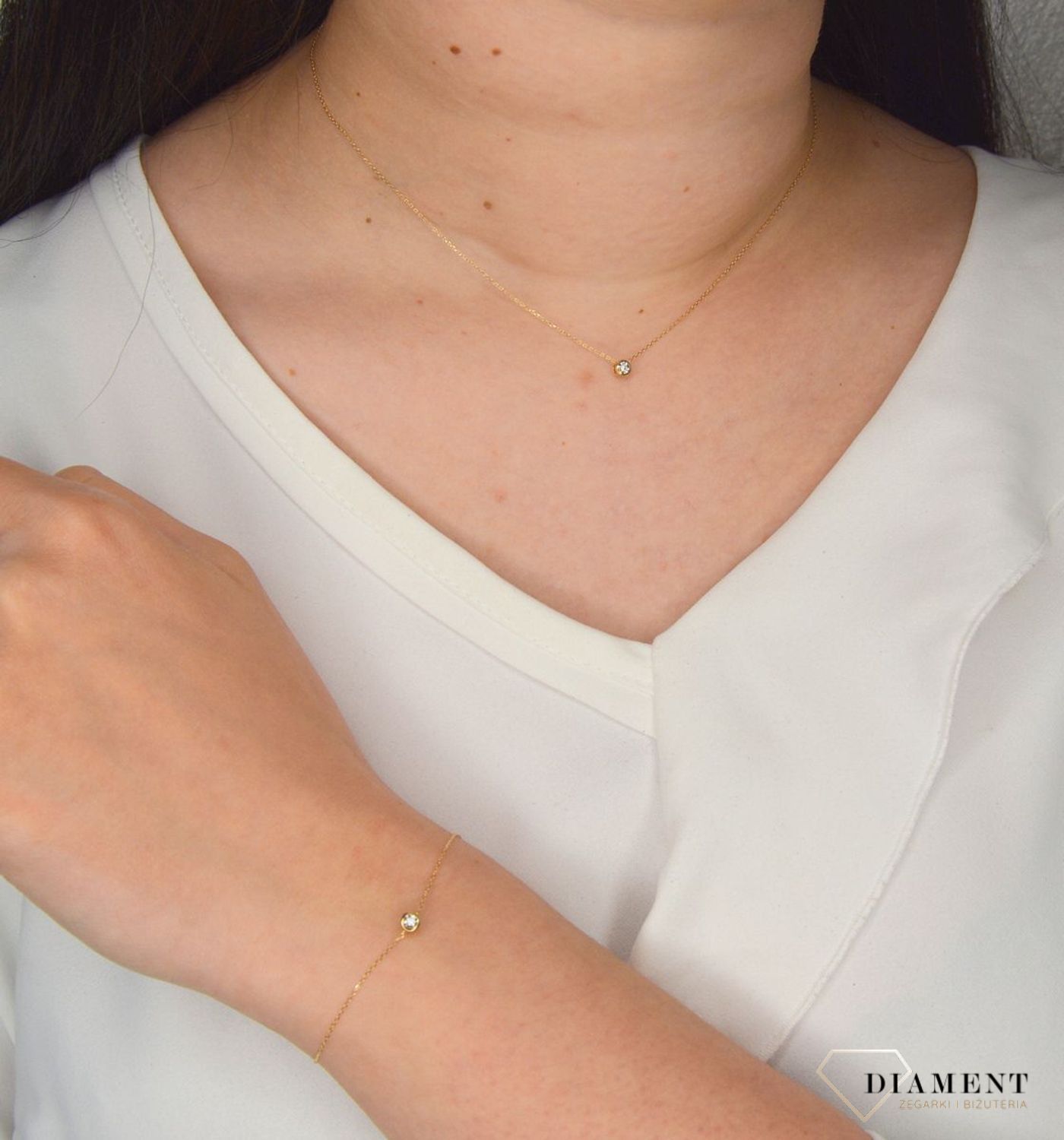 Złota bransoletka 585 z diamentem 0,08 ct 0800030128 (1).jpg