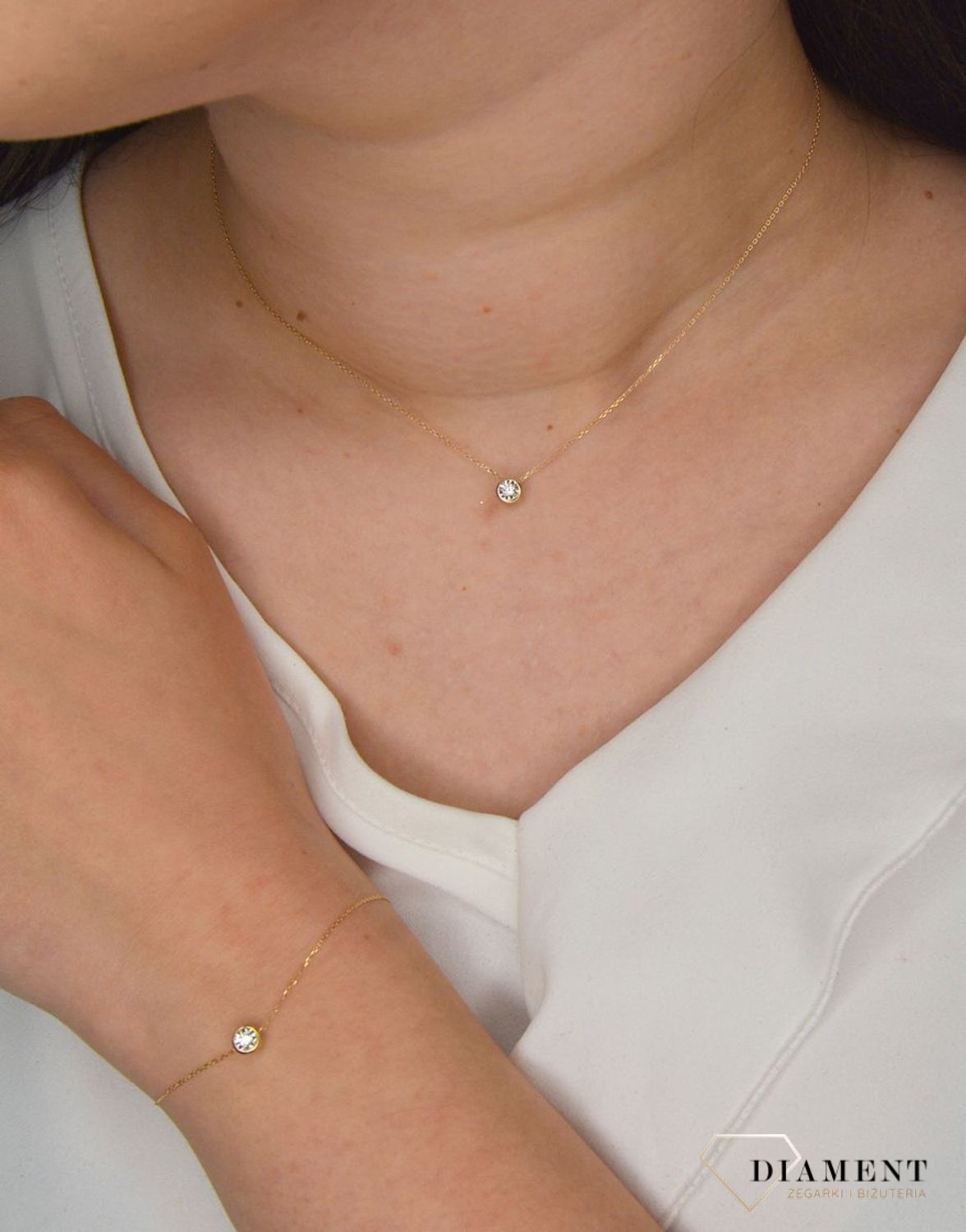 Złota bransoletka 585 z diamentem 0,08 ct 0800030128 (1).jpg