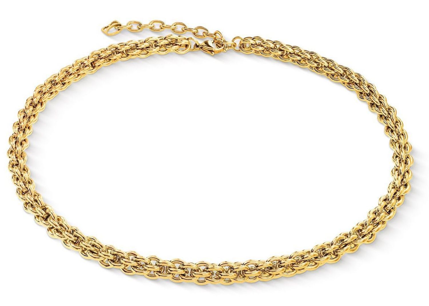 Złoty naszyjnik damski Mesh Chain Classic 0803101600 – pleciony łańcuszek COEUR DE LIONyh (1).jpg