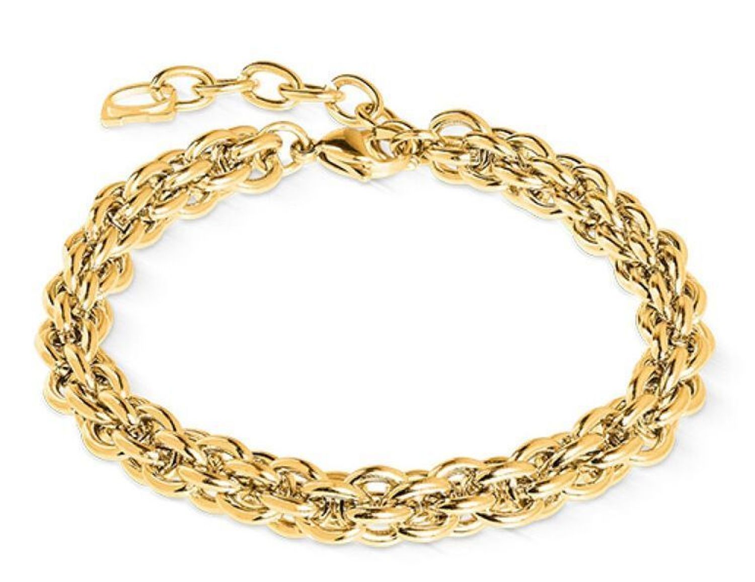 Bransoletka damska Coeur de Lion 080330-1600 Essentials żółte złoto stal szlachetna.jpg