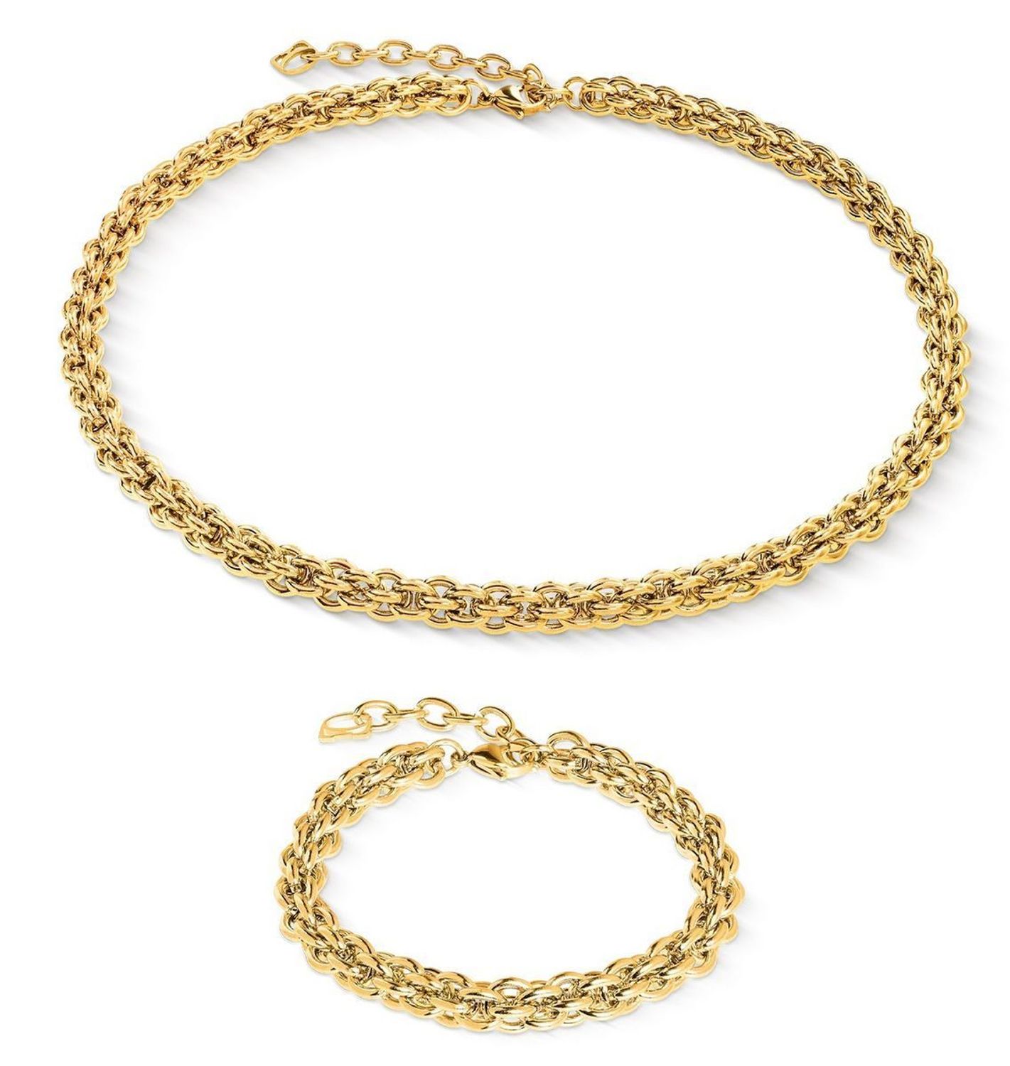 Bransoletka damska Coeur de Lion 080330-1600 Essentials żółte złoto stal szlachetna.jpg