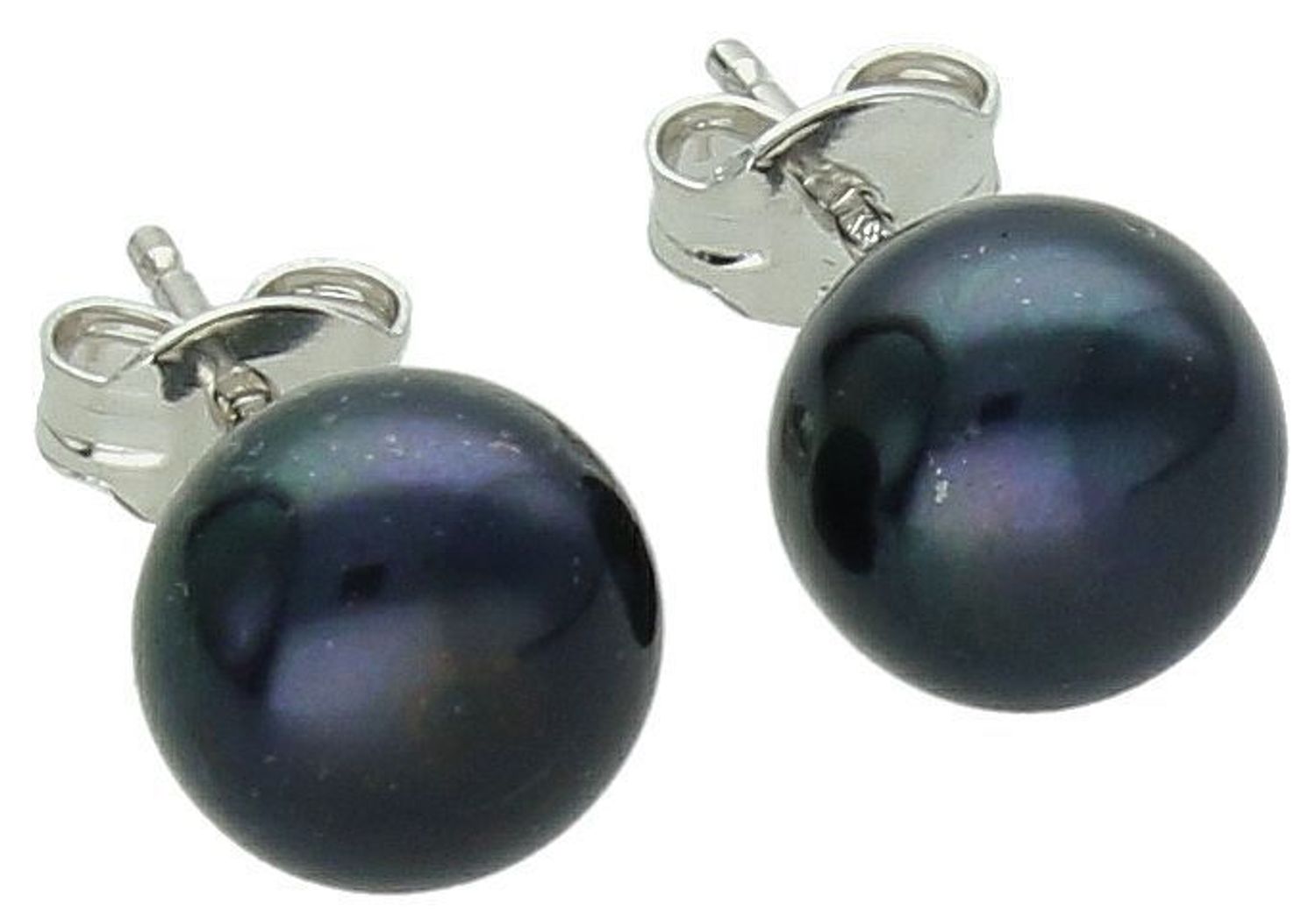 Srebrne kolczyki damskie Perła naturalna 9 mm 0817960008. Srebrne kolczyki damskie 925 wkrętki z perełką naturalną. Kolczyki wkrętki wykonane ze srebra próby 925. 1.jpg