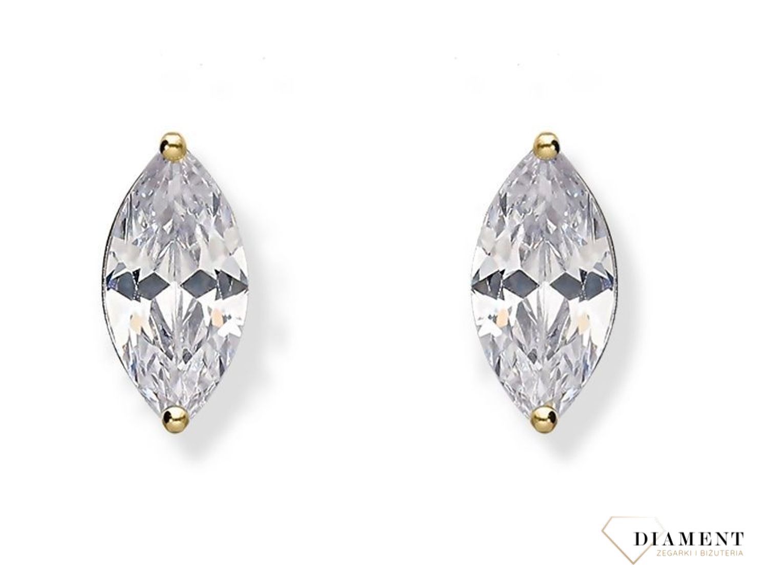 SREBRNE KOLCZYKI POZŁACANE Z CYRKONIĄ SPARKLE PRZY UCHU 0818154000 (2).jpg