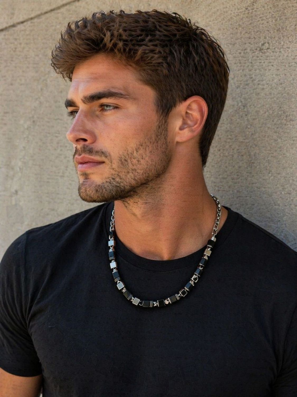 Naszyjnik Coeur de Lion Precious Cubes onyks hematyt 55 cm elegancki, Naszyjnik Coeur de Lion Precious Cubes onyks hematyt 55 cm elegancki.jpg