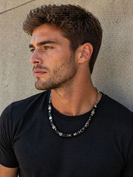 Naszyjnik Coeur de Lion Precious Cubes onyks hematyt 55 cm elegancki.jpg