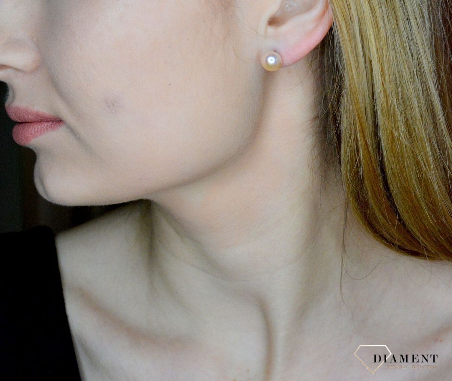 Srebrne kolczyki damskie 925 wkrętki z perłą naturalną 0917860008.jpg