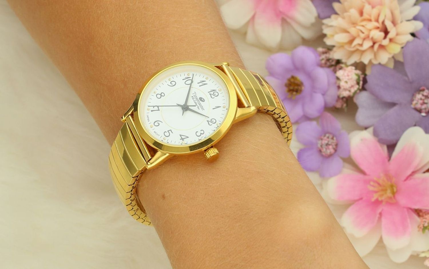 Zegarek damski rozciągana bransoleta Timemaster z cyframi 092-20. Tani zegarek dla kobiety. Zegarek z cyferkami. Damski zegarek.jpg