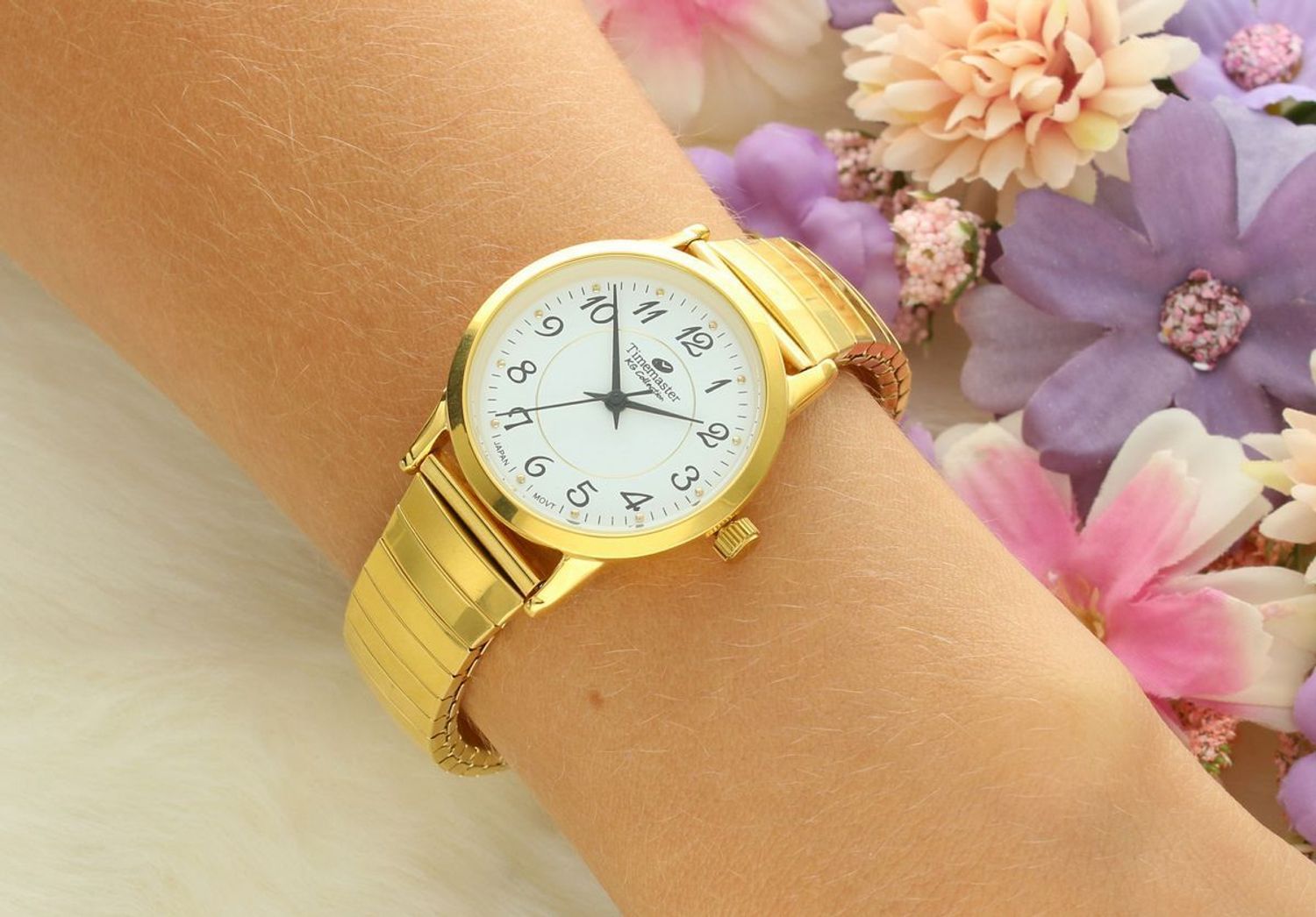 Zegarek damski rozciągana bransoleta Timemaster z cyframi 092-20. Tani zegarek dla kobiety. Zegarek z cyferkami. Damski zegarek.jpg