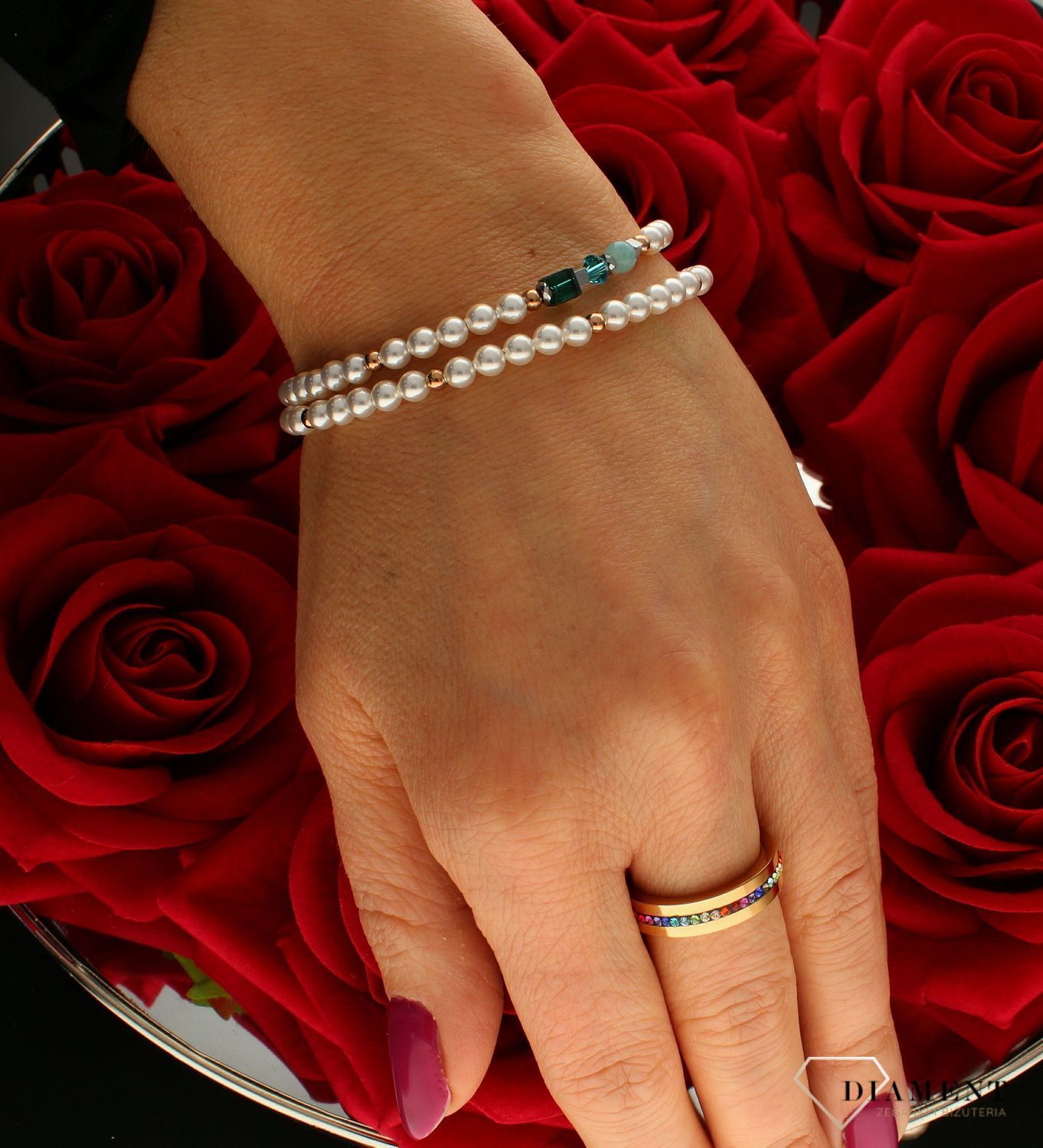 Bransoletka damska Swarovski Coeur De Lion Perła 0950300500.jpg