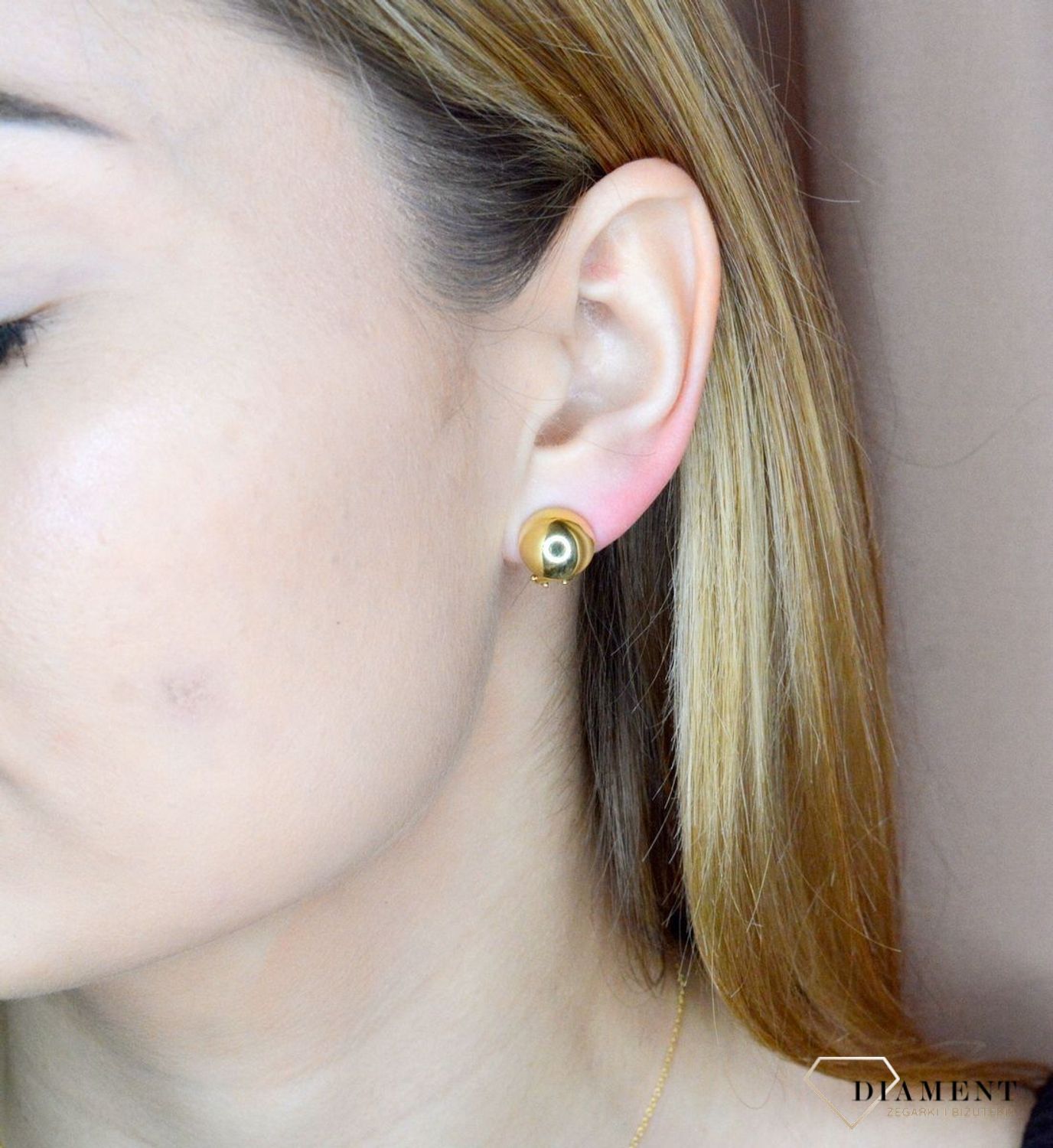 Srebrne klipsy damskie kulki pozłacane 0978077000. Srebrne klipsy pozłacane. Srebrne klipsy idealne na prezent. Srebrne klipsy kulki. Klipsy srebrne pozłacane..jpg