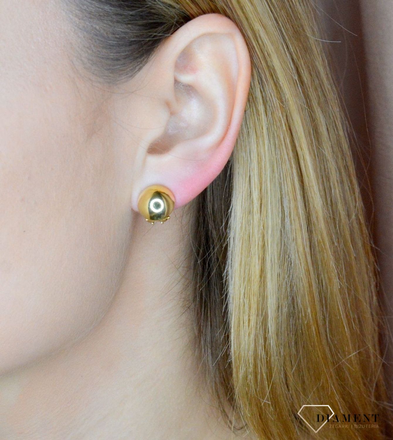 Srebrne klipsy damskie kulki pozłacane 0978077000. Srebrne klipsy pozłacane. Srebrne klipsy idealne na prezent. Srebrne klipsy kulki. Klipsy srebrne pozłacane..jpg