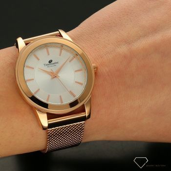 Zegarek damski na bransolecie w kolorze różowego złota Timemaster 099-32 (5).jpg