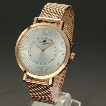 Zegarek damski na bransolecie w kolorze różowego złota z kryształkami na tarczy Timemaster 099-76 (2).jpg