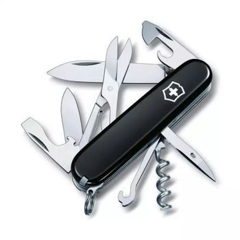 Scyzoryki Victorinox scyzoryk wielofunkcyjny Climber 1.3703.3. Scyzoryk Climber stanowi jej kontynuację. Jego 14 funkcji to gwarancja ostrości, solidności i funkcjonalności. Nieważne, czy wspinasz się po drabinie kariery, czy po stromych górs.jpg