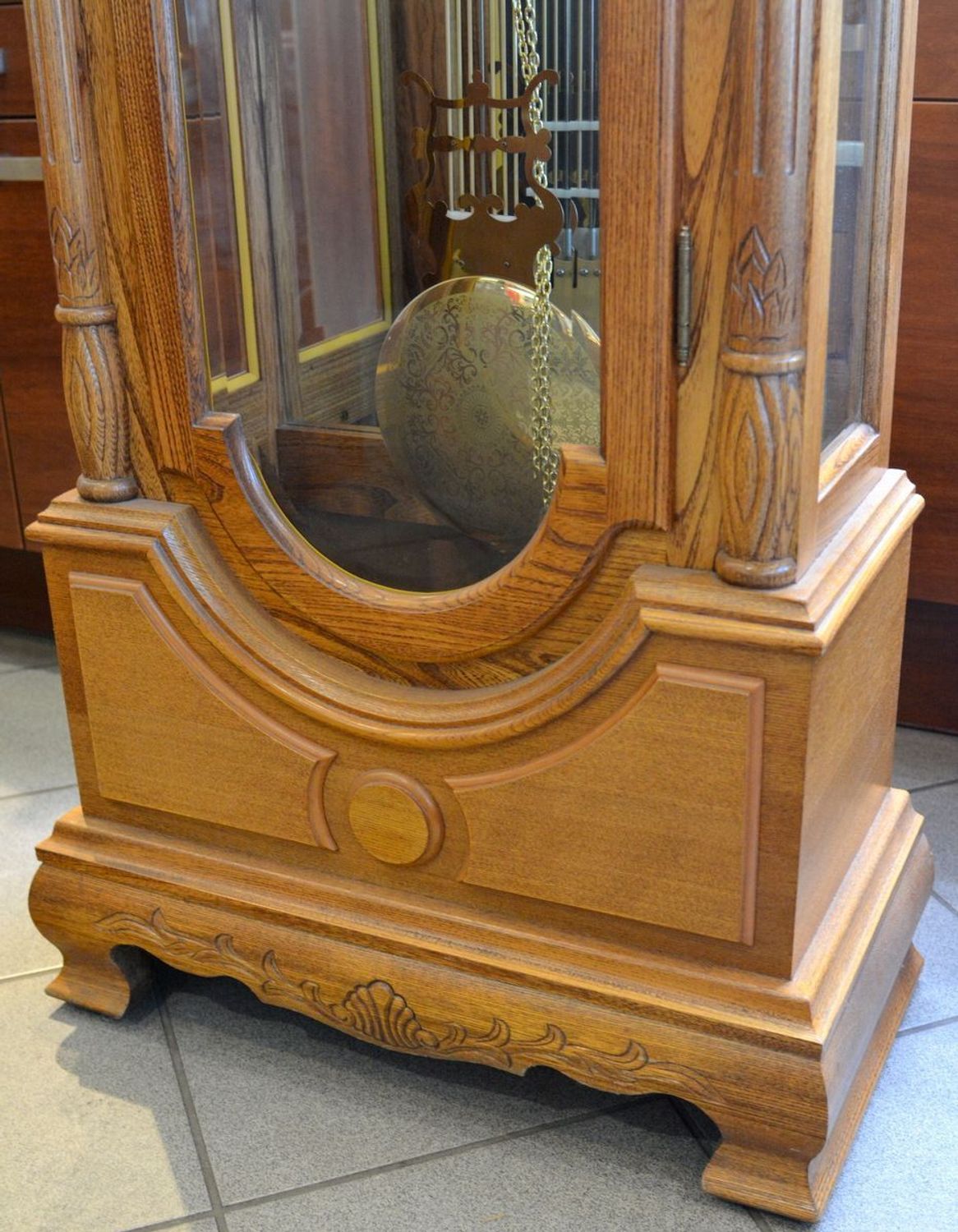 Zegar stojący wahadłowy marki Adler 10017D ✓ Zegar mechaniczny stojący Adler ✓  Zegary mechaniczne stojące ✓  Zegary drewniane podłogowe. Duże zegary drewniane do salonu.  (2).JPG